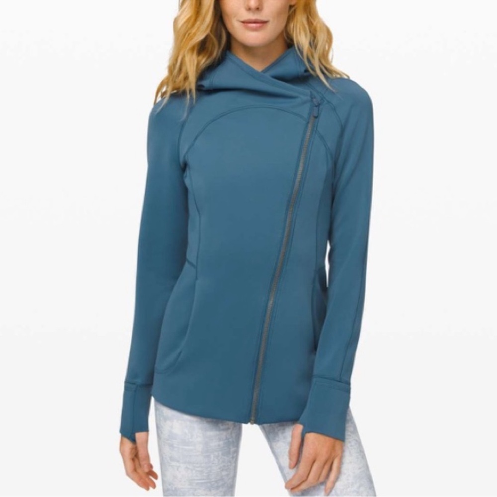 LULULEMON Every Journey Hoodie *spacer In Petrol Blue size 2